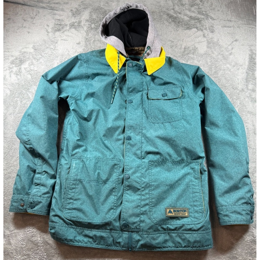 Burton Dunmore Snowboard Jacket Small JK13067 Thermolite Living Lining Teal